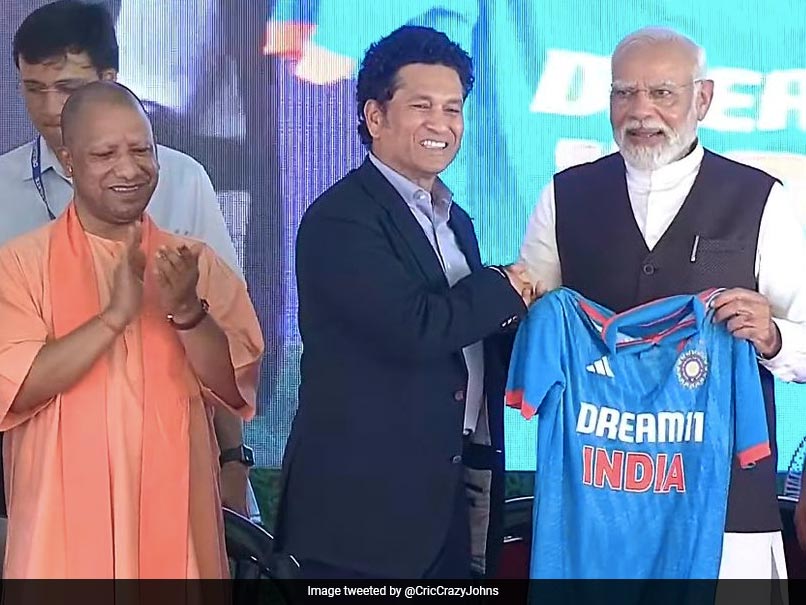 Watch: Sachin’s Special Gift As PM Lays Foundation Stone For New Stadium