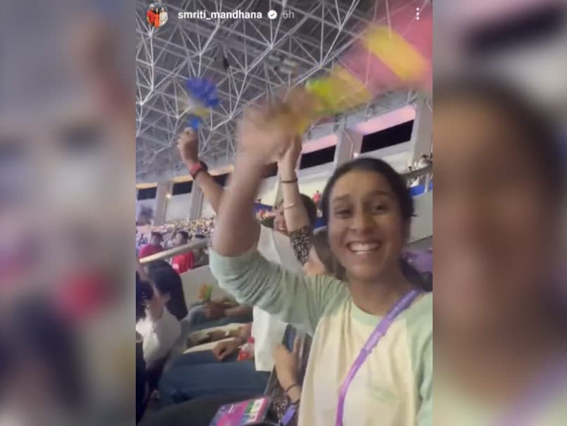 Watch: Mandhana, Jemimah Cheer For Indian Football Team At Asian Games